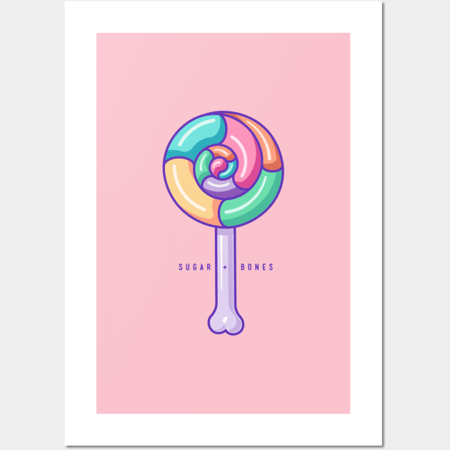 Rainbow Swirl Round Lollipop Wall Art by Sugar & Bones